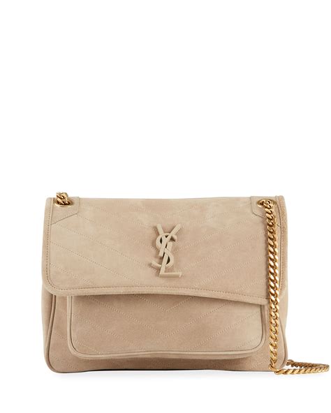 ysl niki bag suede